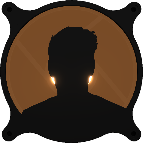 Photo silhouette — custom 120mm fan grill example